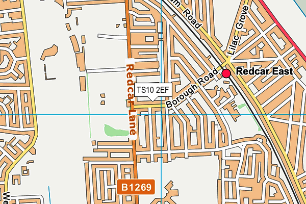 TS10 2EF map - OS VectorMap District (Ordnance Survey)
