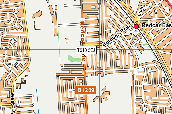 TS10 2EJ map - OS VectorMap District (Ordnance Survey)