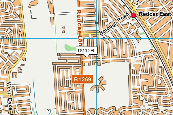 TS10 2EL map - OS VectorMap District (Ordnance Survey)