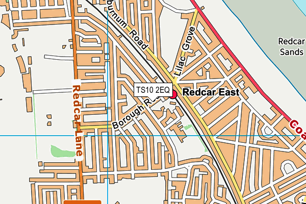 TS10 2EQ map - OS VectorMap District (Ordnance Survey)