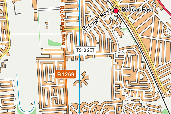 TS10 2ET map - OS VectorMap District (Ordnance Survey)