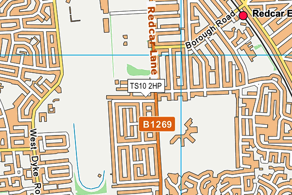 TS10 2HP map - OS VectorMap District (Ordnance Survey)