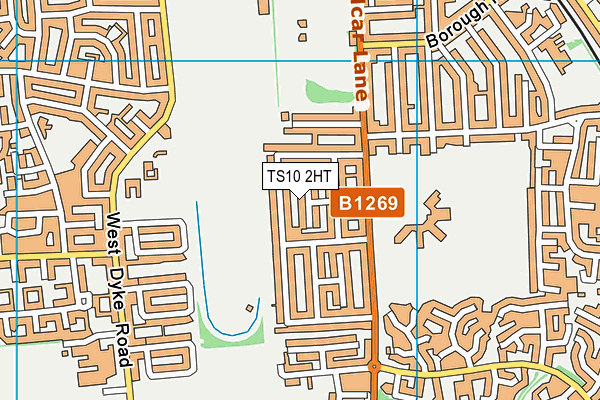 TS10 2HT map - OS VectorMap District (Ordnance Survey)