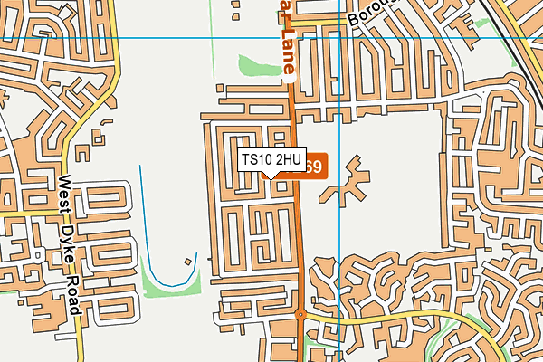 TS10 2HU map - OS VectorMap District (Ordnance Survey)