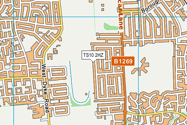 TS10 2HZ map - OS VectorMap District (Ordnance Survey)