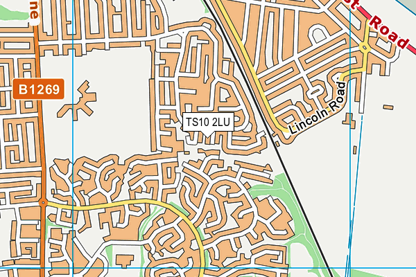 TS10 2LU map - OS VectorMap District (Ordnance Survey)