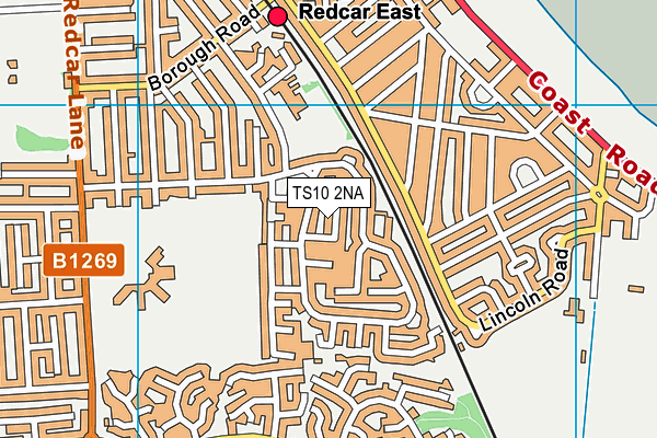 TS10 2NA map - OS VectorMap District (Ordnance Survey)