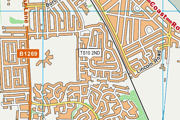 TS10 2ND map - OS VectorMap District (Ordnance Survey)