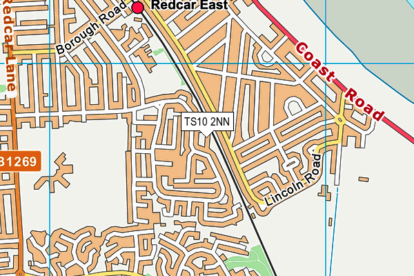 TS10 2NN map - OS VectorMap District (Ordnance Survey)