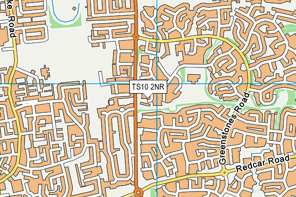 TS10 2NR map - OS VectorMap District (Ordnance Survey)