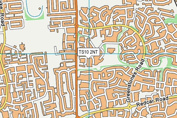 TS10 2NT map - OS VectorMap District (Ordnance Survey)
