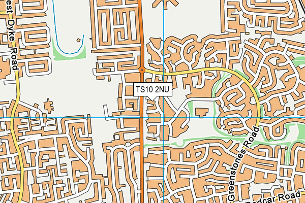 TS10 2NU map - OS VectorMap District (Ordnance Survey)