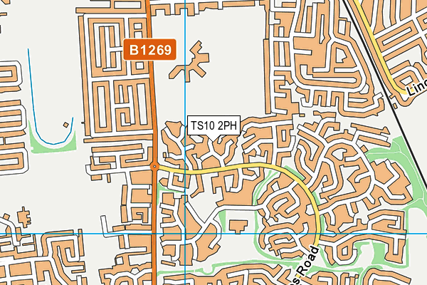 TS10 2PH map - OS VectorMap District (Ordnance Survey)