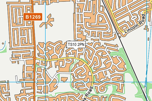 TS10 2PN map - OS VectorMap District (Ordnance Survey)