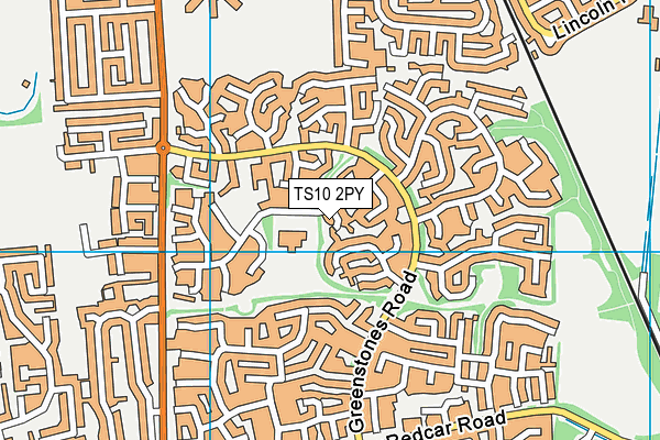 TS10 2PY map - OS VectorMap District (Ordnance Survey)