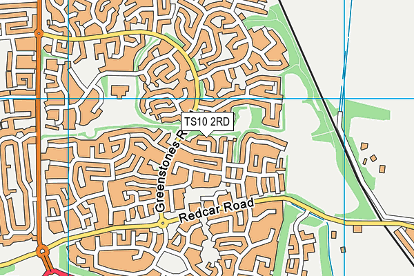 TS10 2RD map - OS VectorMap District (Ordnance Survey)