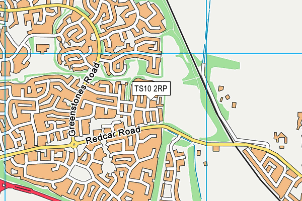 TS10 2RP map - OS VectorMap District (Ordnance Survey)