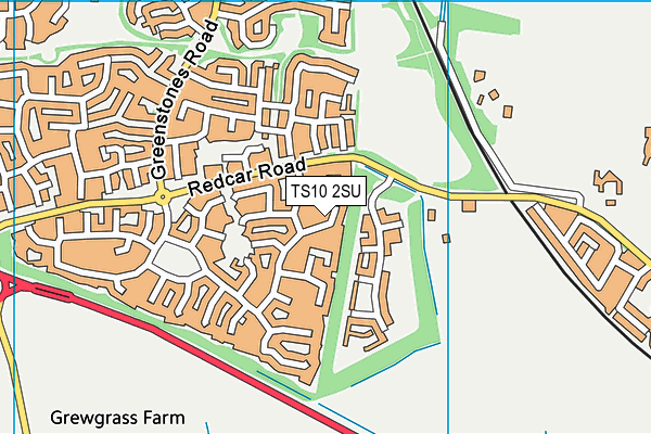 TS10 2SU map - OS VectorMap District (Ordnance Survey)