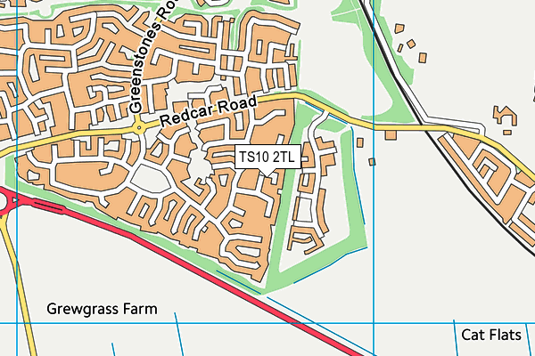 TS10 2TL map - OS VectorMap District (Ordnance Survey)
