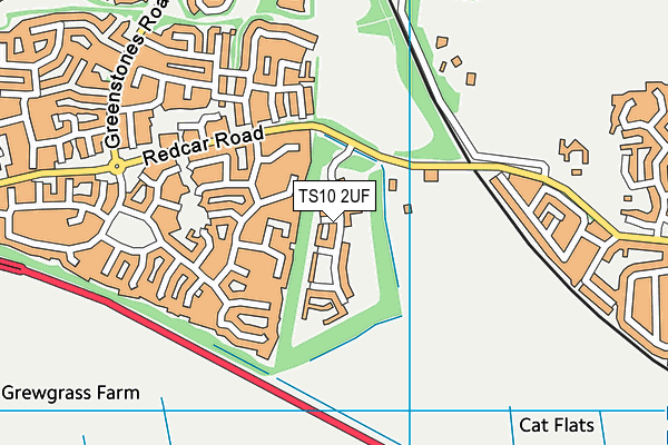 TS10 2UF map - OS VectorMap District (Ordnance Survey)