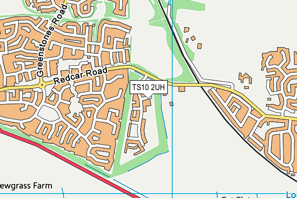 TS10 2UH map - OS VectorMap District (Ordnance Survey)