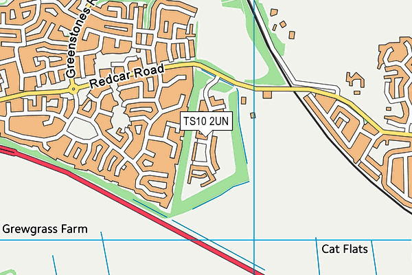 TS10 2UN map - OS VectorMap District (Ordnance Survey)