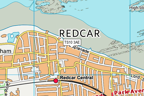Map of SPRINKLES (REDCAR) LTD at district scale