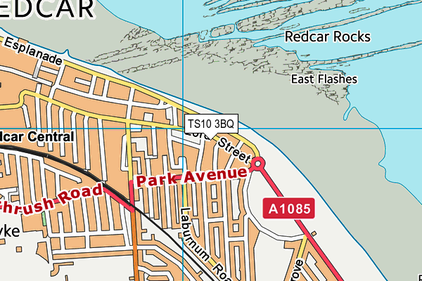 TS10 3BQ map - OS VectorMap District (Ordnance Survey)