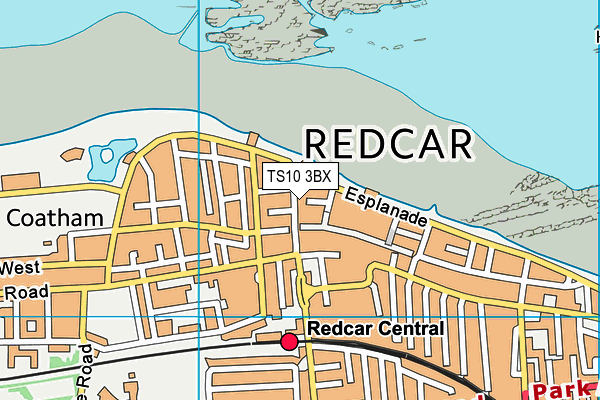 TS10 3BX map - OS VectorMap District (Ordnance Survey)