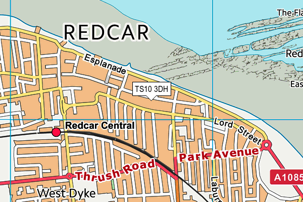 Map of REDCAR WMC LEISURE LIMITED at district scale