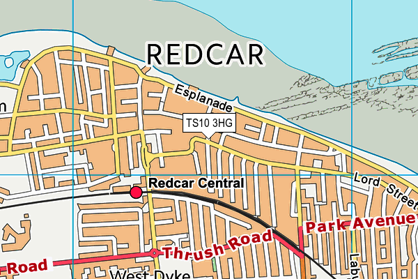 TS10 3HG map - OS VectorMap District (Ordnance Survey)