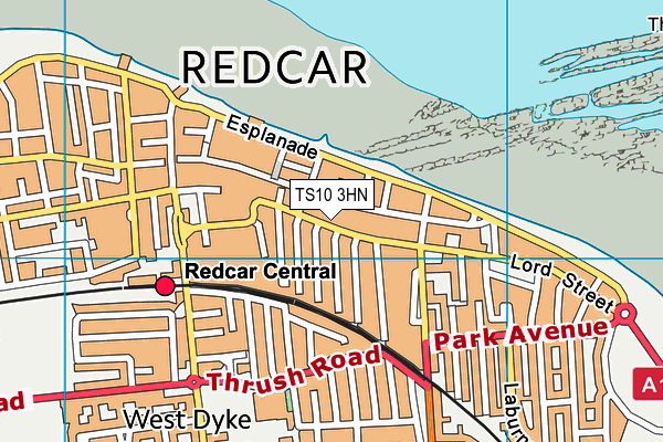 TS10 3HN map - OS VectorMap District (Ordnance Survey)