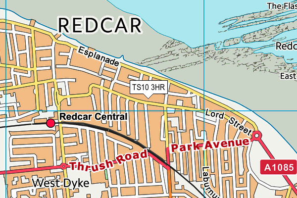 TS10 3HR map - OS VectorMap District (Ordnance Survey)