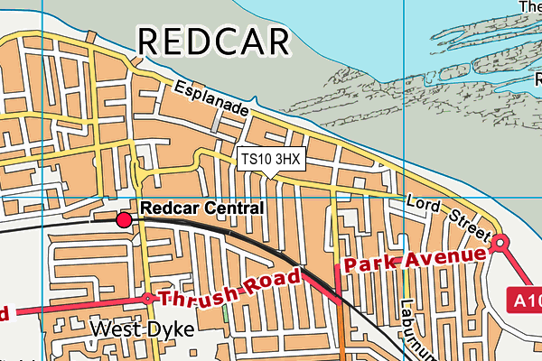 TS10 3HX map - OS VectorMap District (Ordnance Survey)