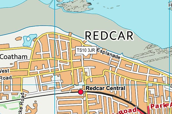 TS10 3JR map - OS VectorMap District (Ordnance Survey)