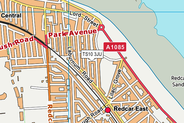 TS10 3JU map - OS VectorMap District (Ordnance Survey)