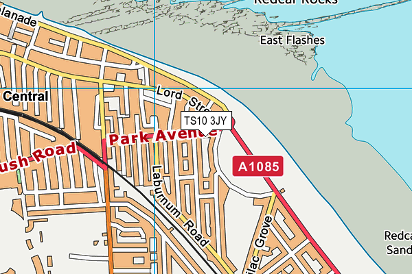 TS10 3JY map - OS VectorMap District (Ordnance Survey)