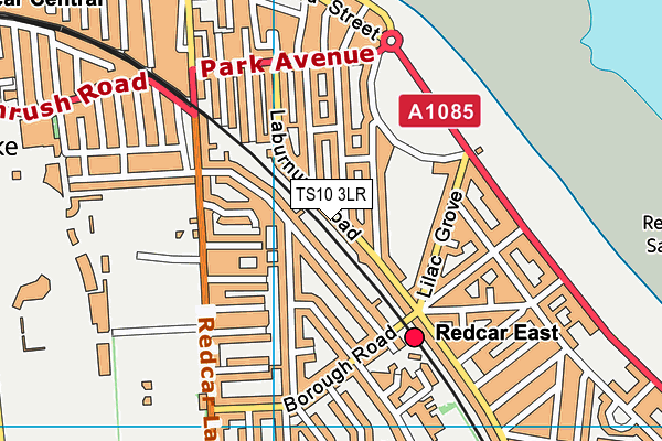 TS10 3LR map - OS VectorMap District (Ordnance Survey)