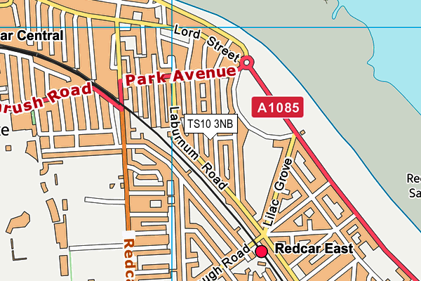 TS10 3NB map - OS VectorMap District (Ordnance Survey)