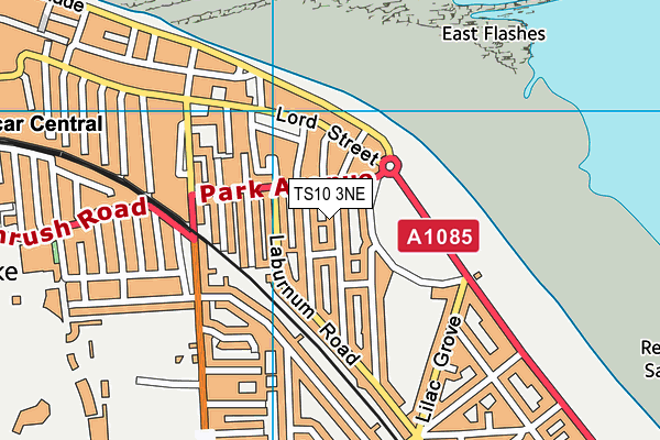 TS10 3NE map - OS VectorMap District (Ordnance Survey)