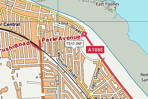 TS10 3NF map - OS VectorMap District (Ordnance Survey)