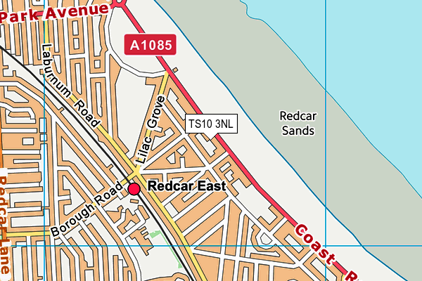 TS10 3NL map - OS VectorMap District (Ordnance Survey)