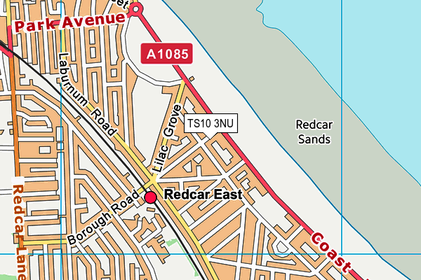 TS10 3NU map - OS VectorMap District (Ordnance Survey)