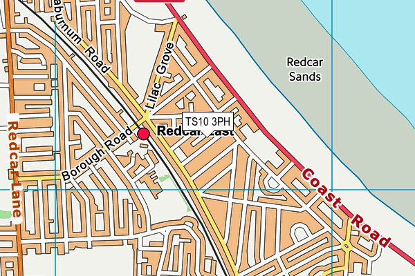 TS10 3PH map - OS VectorMap District (Ordnance Survey)