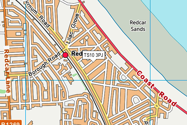 TS10 3PJ map - OS VectorMap District (Ordnance Survey)