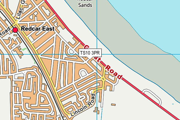 TS10 3PR map - OS VectorMap District (Ordnance Survey)
