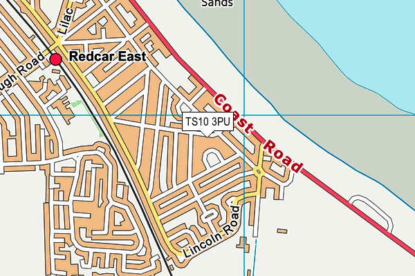 TS10 3PU map - OS VectorMap District (Ordnance Survey)