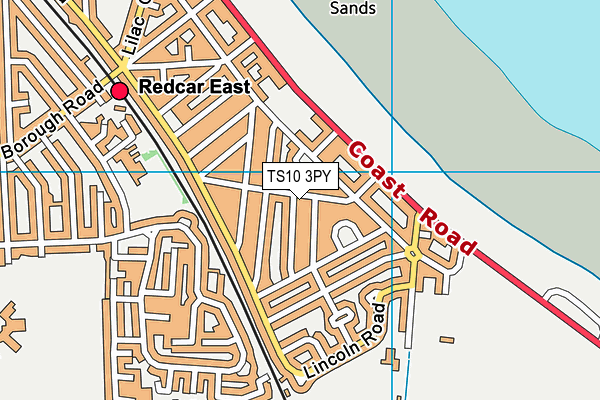 TS10 3PY map - OS VectorMap District (Ordnance Survey)