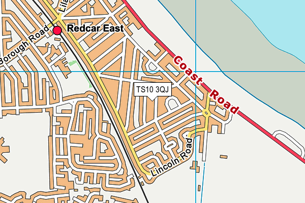 TS10 3QJ map - OS VectorMap District (Ordnance Survey)