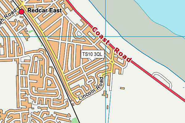 TS10 3QL map - OS VectorMap District (Ordnance Survey)
